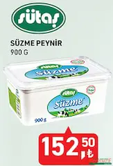 SÜTAŞ SÜZME PEYNİR 900 G SÜTAŞ SÜZME PEYNİR 900 G